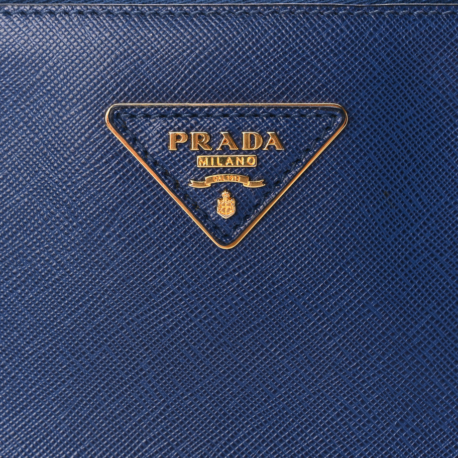Prada Saffiano Lux Extra Large Galleria Double Zip Tote Bluette Image 6
