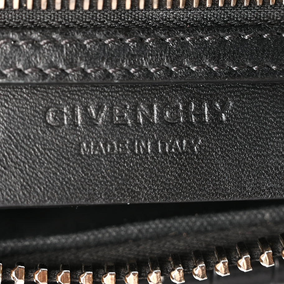 Givenchy Calfskin Crocodile Embossed Mini Antigona Black Image 5