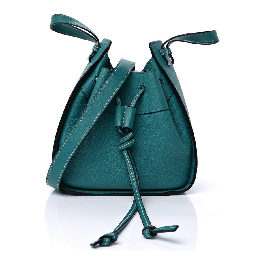 Loewe Calfskin Mini Hammock Shoulder Bag  Green Image 1