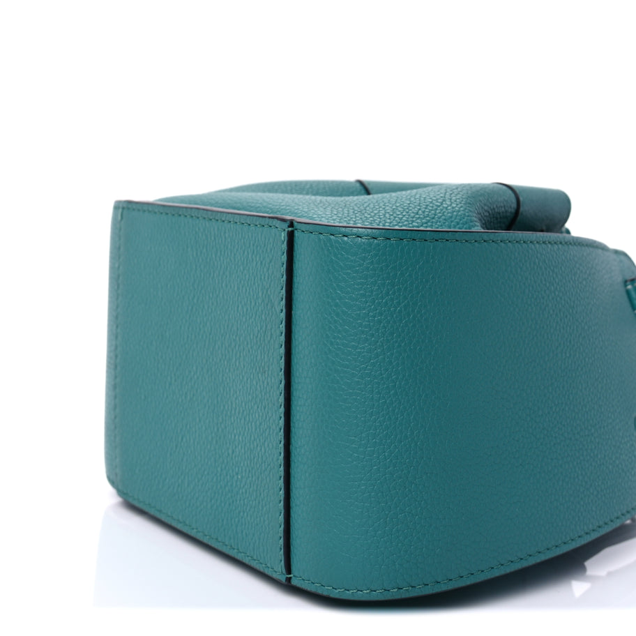 Loewe Calfskin Mini Hammock Shoulder Bag  Green Image 9