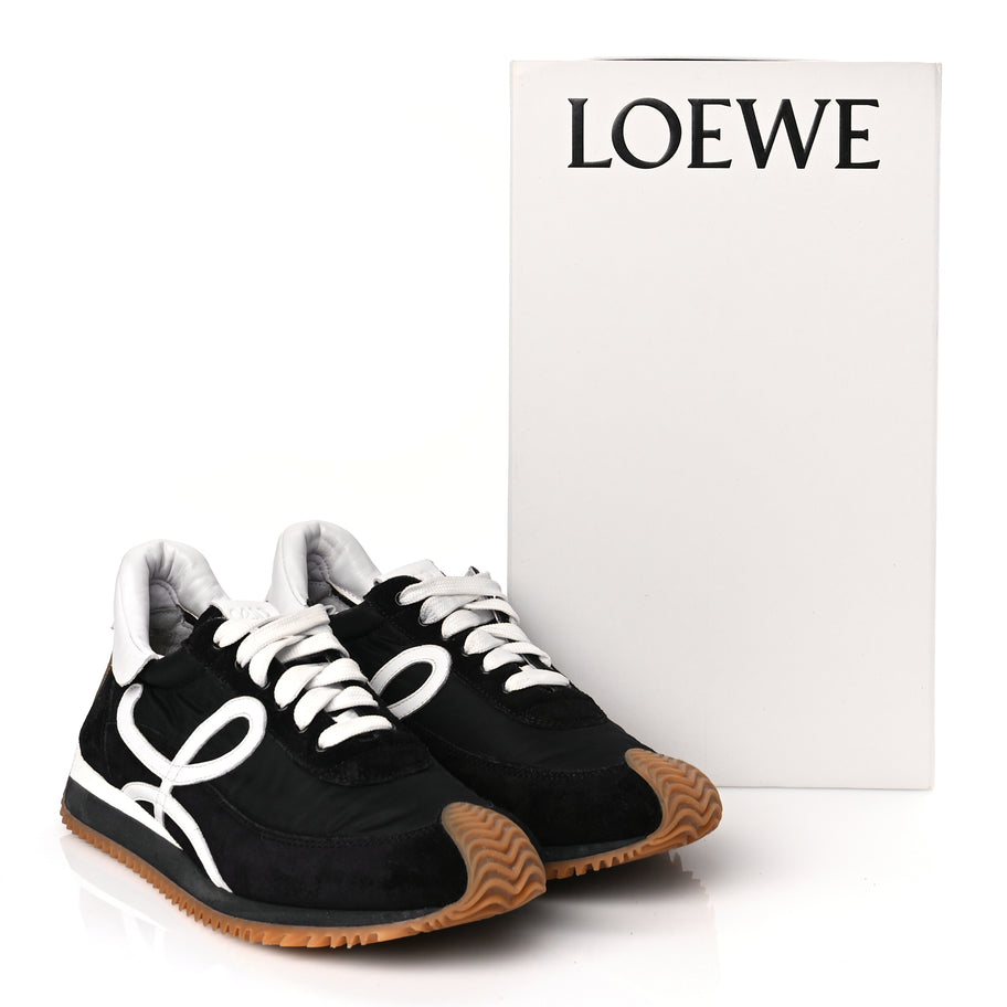 Loewe Nylon Suede Flow Runners Sneakers 40 Black Image 7