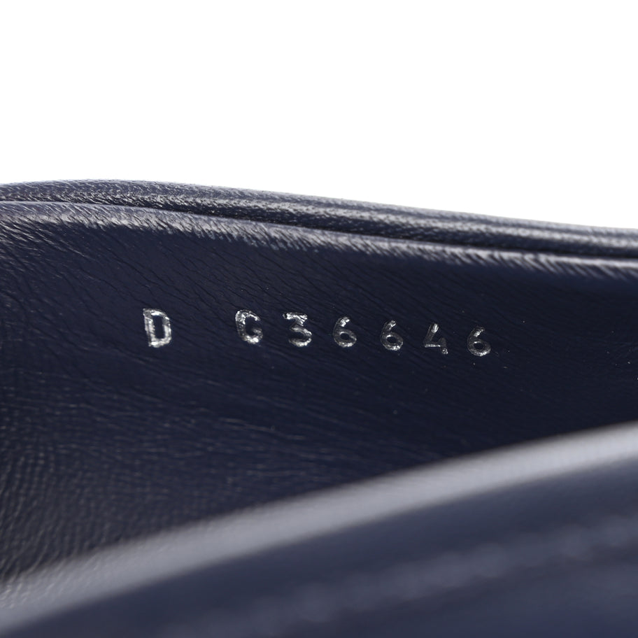 Chanel Lambskin Quilted CC Turnlock Loafers 38.5 Navy Image 10