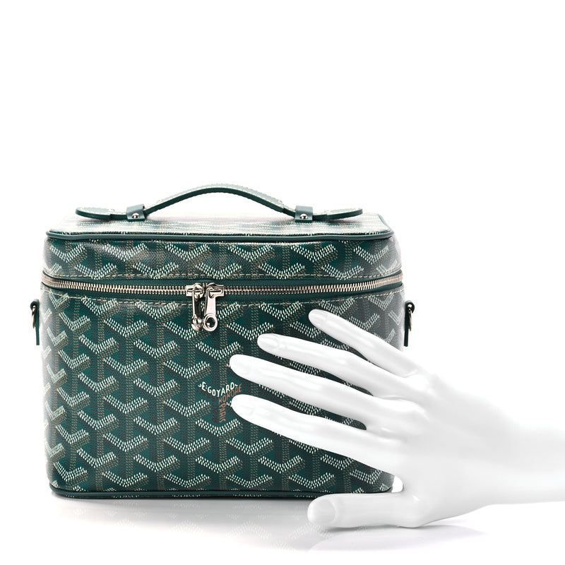  Goyard Goyardine Muse Vanity Case Green