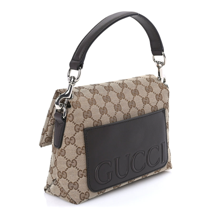Gucci Monogram Web Small Crossbody Bag Beige Ebony Image 2
