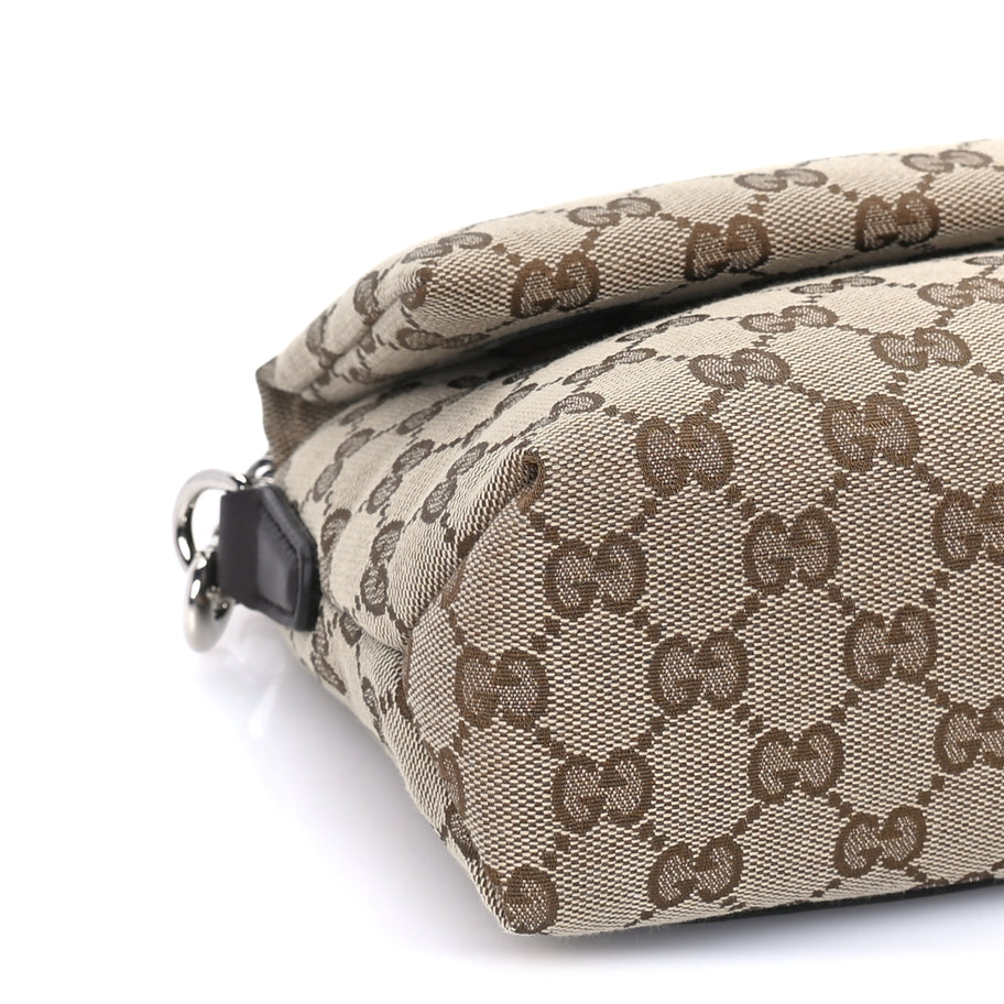 Gucci Monogram Web Small Crossbody Bag Beige Ebony Image 7