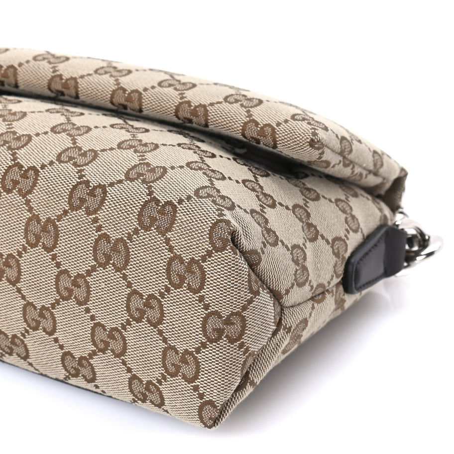Gucci Monogram Web Small Crossbody Bag Beige Ebony Image 8