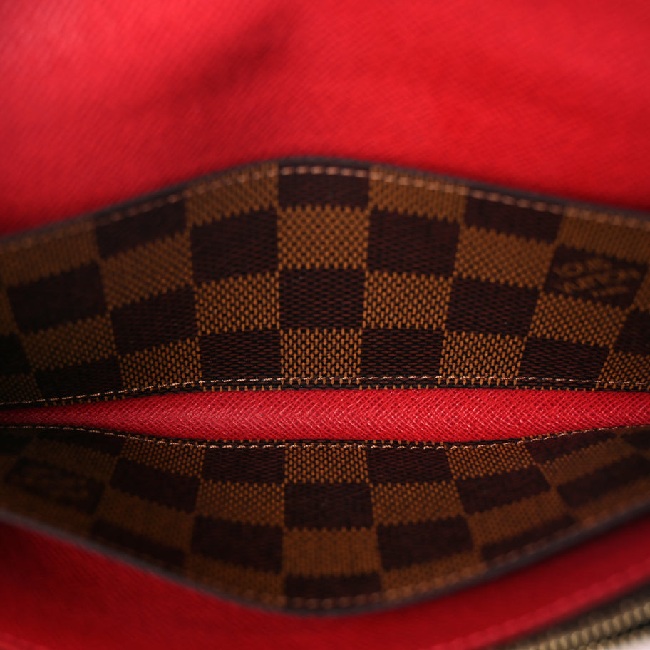 Louis Vuitton Damier Ebene Emilie Wallet Red Image 5