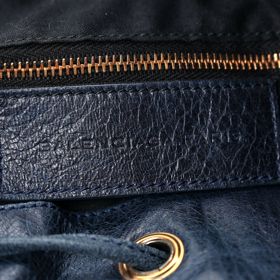 Balenciaga Agneau Giant 21 Rose Gold Hardware Pompon Marine Image 5