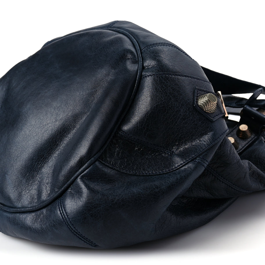 Balenciaga Agneau Giant 21 Rose Gold Hardware Pompon Marine Image 8