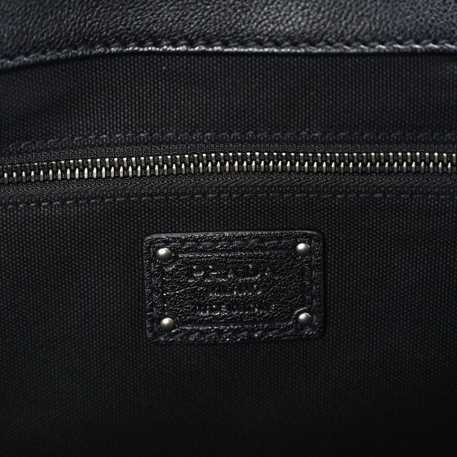 Prada Bufalo Large Route Tote Bag  Black Image 5
