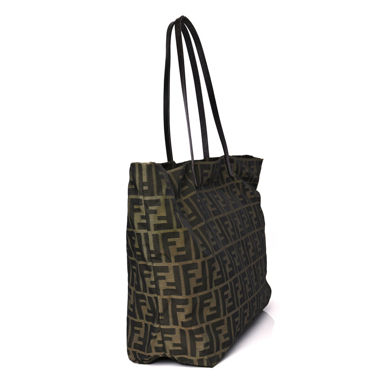  Fendi Zucca Shopping Tote Tobacco