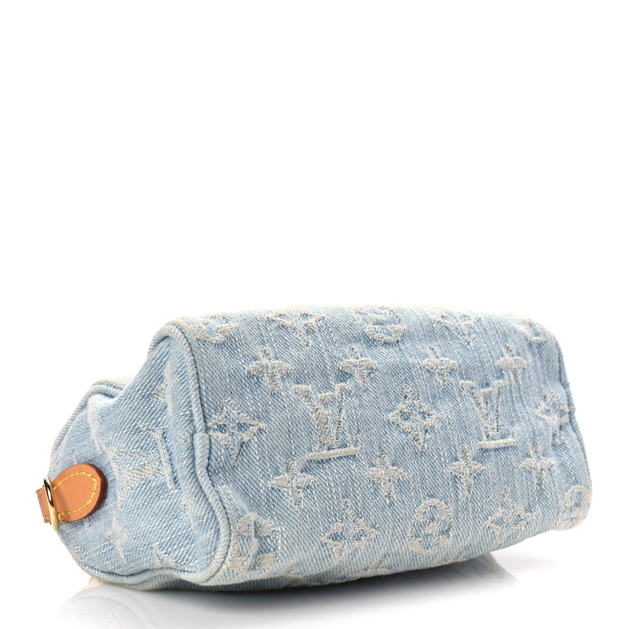 Louis Vuitton Monogram Denim Nano Speedy Sky Blue Image 3