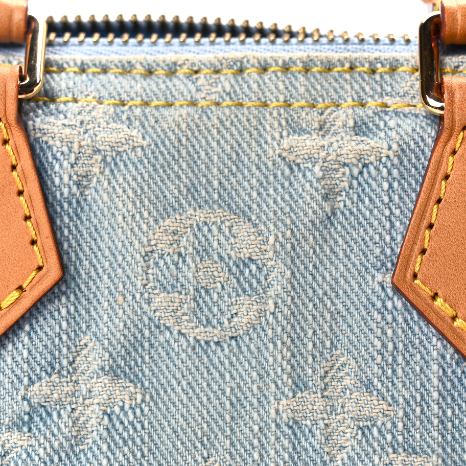 Louis Vuitton Monogram Denim Nano Speedy Sky Blue Image 6