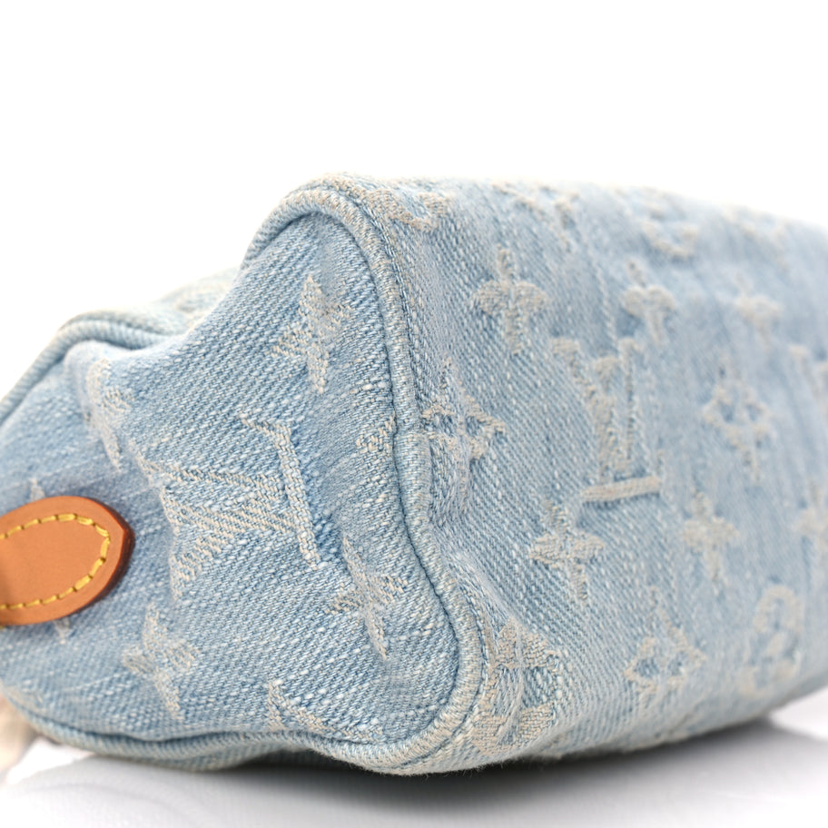 Louis Vuitton Monogram Denim Nano Speedy Sky Blue Image 7