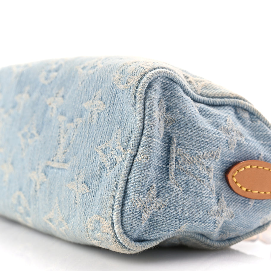 Louis Vuitton Monogram Denim Nano Speedy Sky Blue Image 8