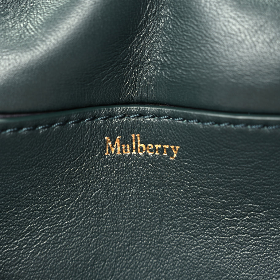 Mulberry Nappa Pillow Quilted Little Softie Bag Mulberry Green Image 4