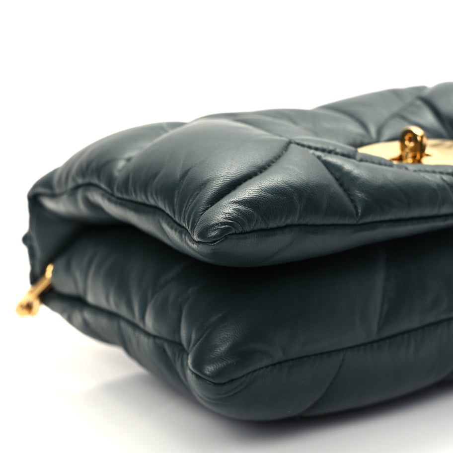 Mulberry Nappa Pillow Quilted Little Softie Bag Mulberry Green Image 6