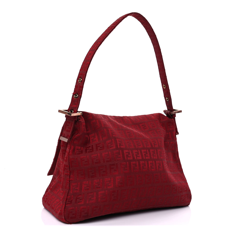 Fendi Zucchino Mama Baguette Bordeaux Rubino Image 2