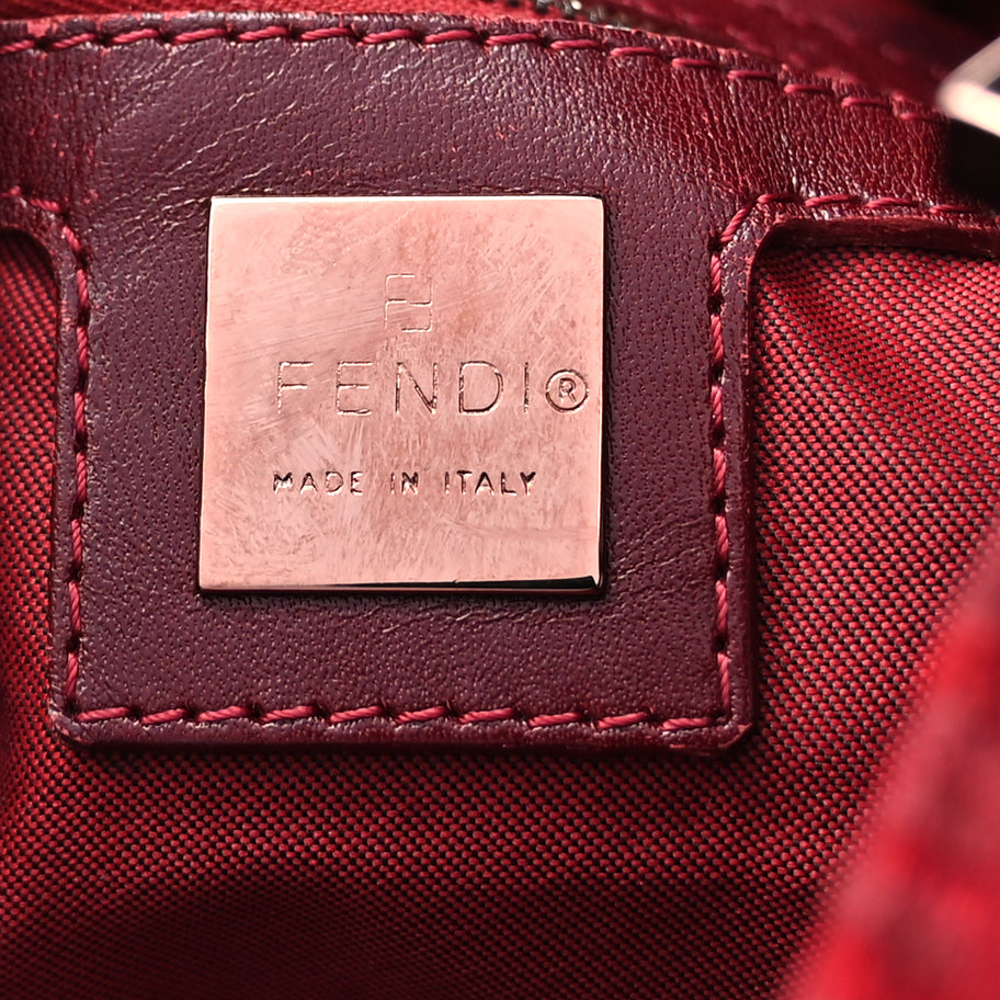 Fendi Zucchino Mama Baguette Bordeaux Rubino Image 5