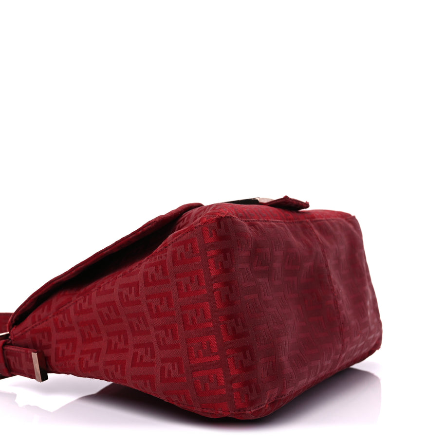 Fendi Zucchino Mama Baguette Bordeaux Rubino Image 7