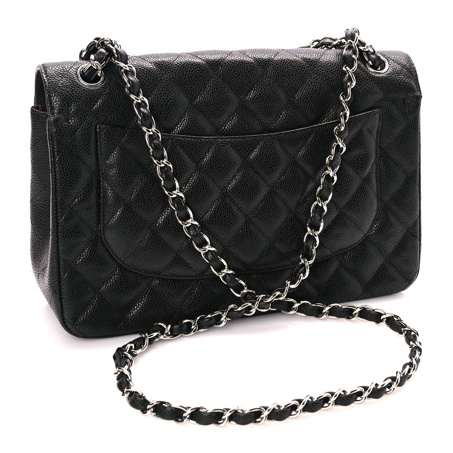 Chanel Caviar Quilted Jumbo Double Flap Black Image 2