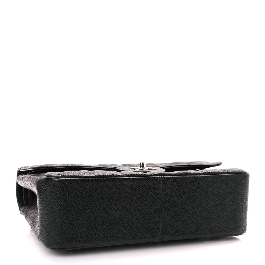 Chanel Caviar Quilted Jumbo Double Flap Black Image 3