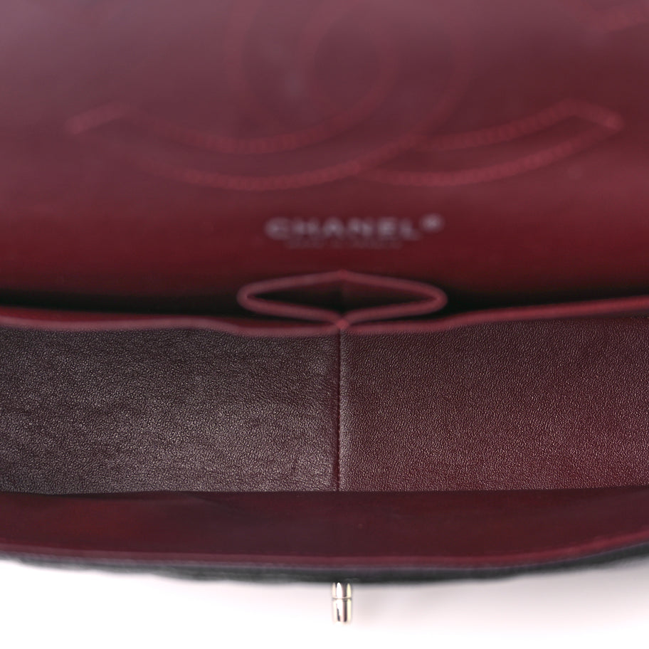 Chanel Caviar Quilted Jumbo Double Flap Black Image 4