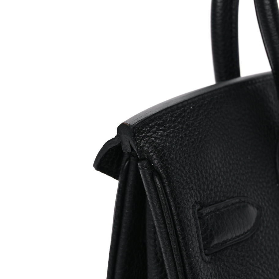 Hermes Togo Birkin 30 Black Image 12