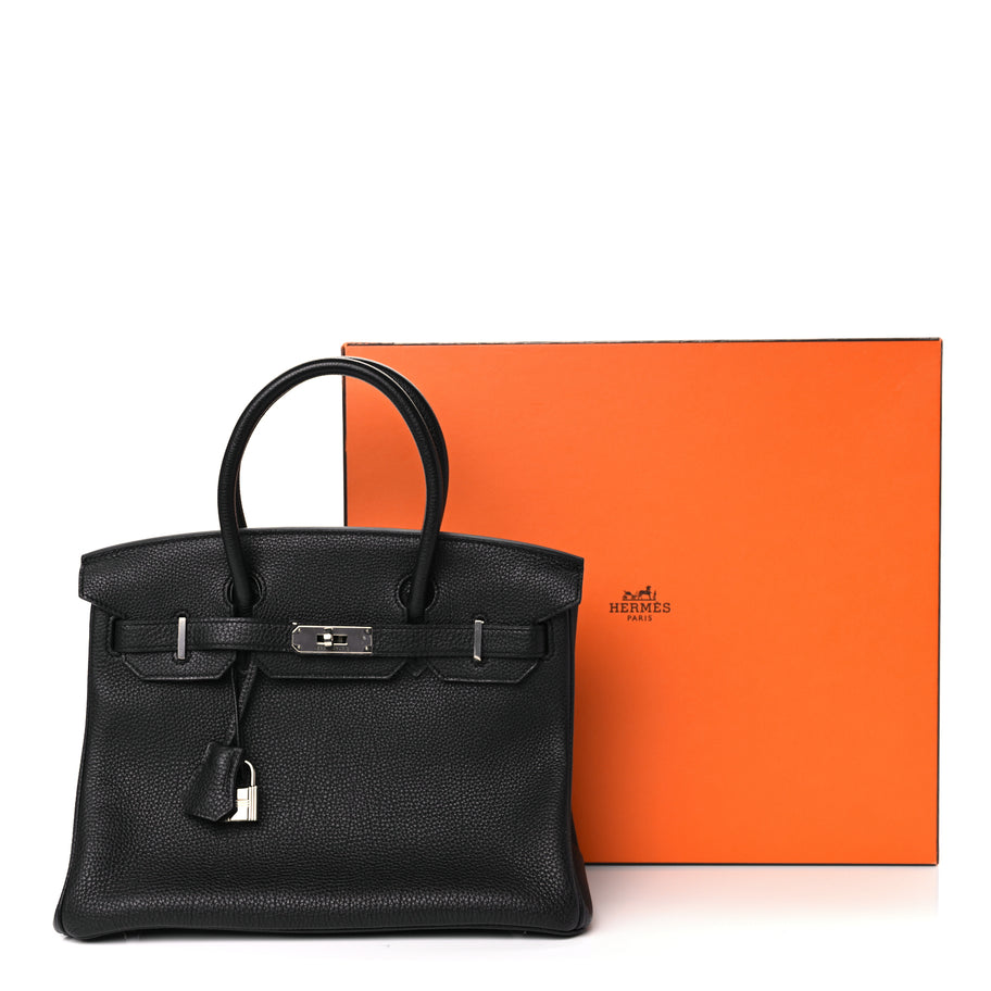 Hermes Togo Birkin 30 Black Image 13