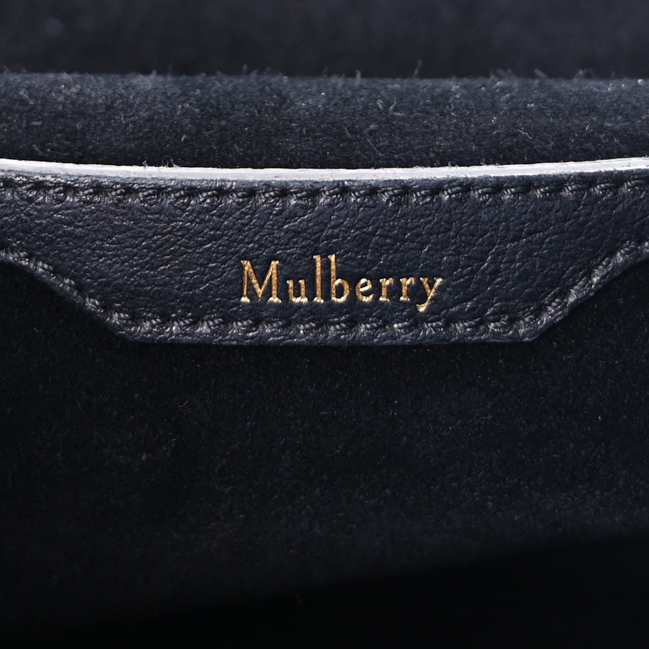 Mulberry Small Classic Grain Calfskin Small Amberley Satchel  Black Image 5