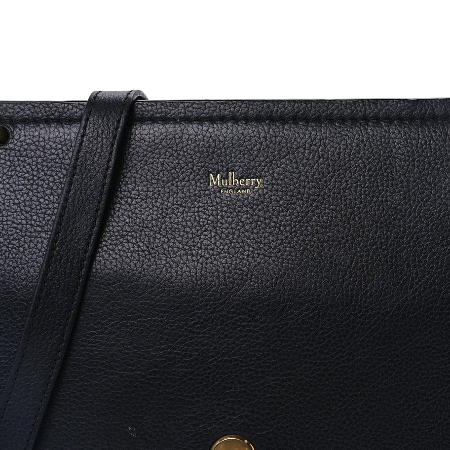 Mulberry Small Classic Grain Calfskin Small Amberley Satchel  Black Image 6