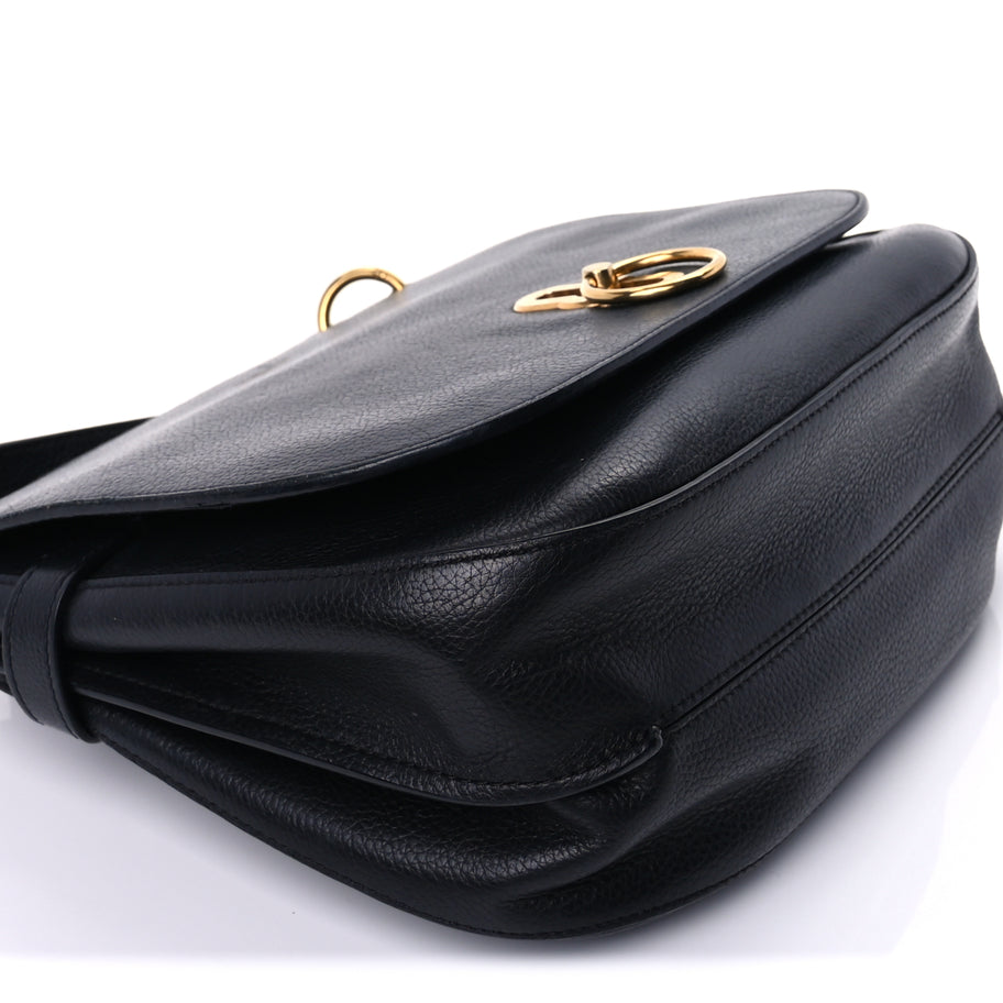 Mulberry Small Classic Grain Calfskin Small Amberley Satchel  Black Image 8