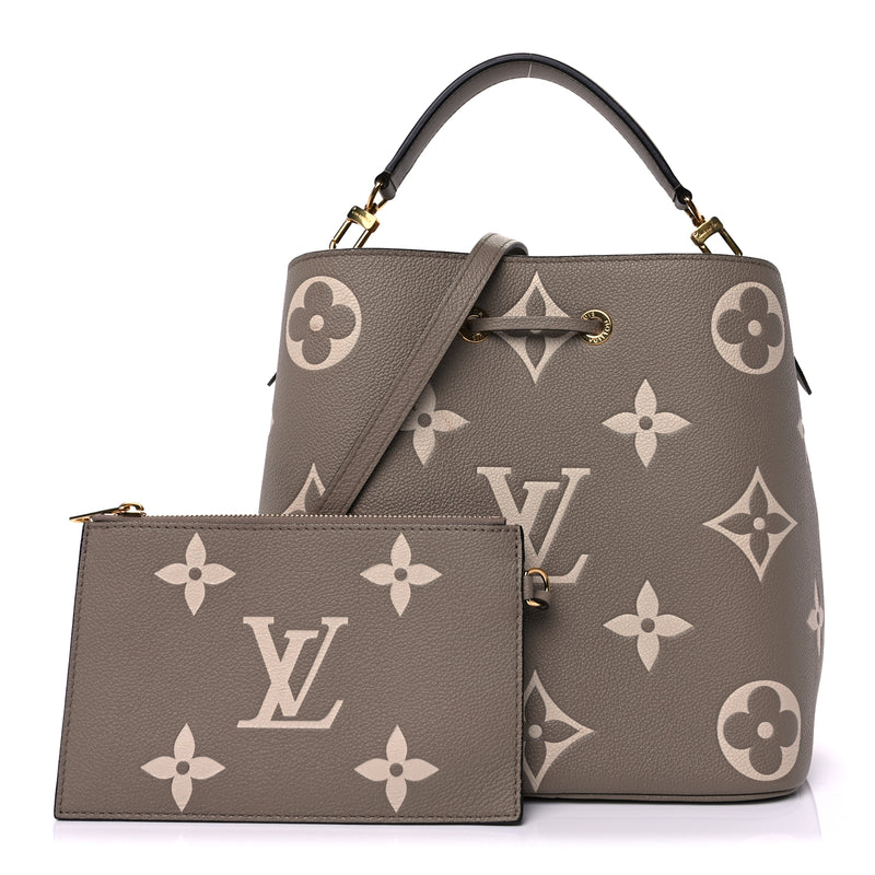  Louis Vuitton Empreinte Monogram Giant Neonoe MM Tourterelle Creme