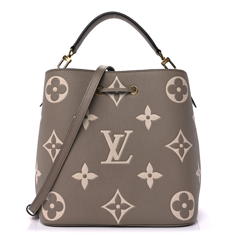  Louis Vuitton Empreinte Monogram Giant Neonoe MM Tourterelle Creme