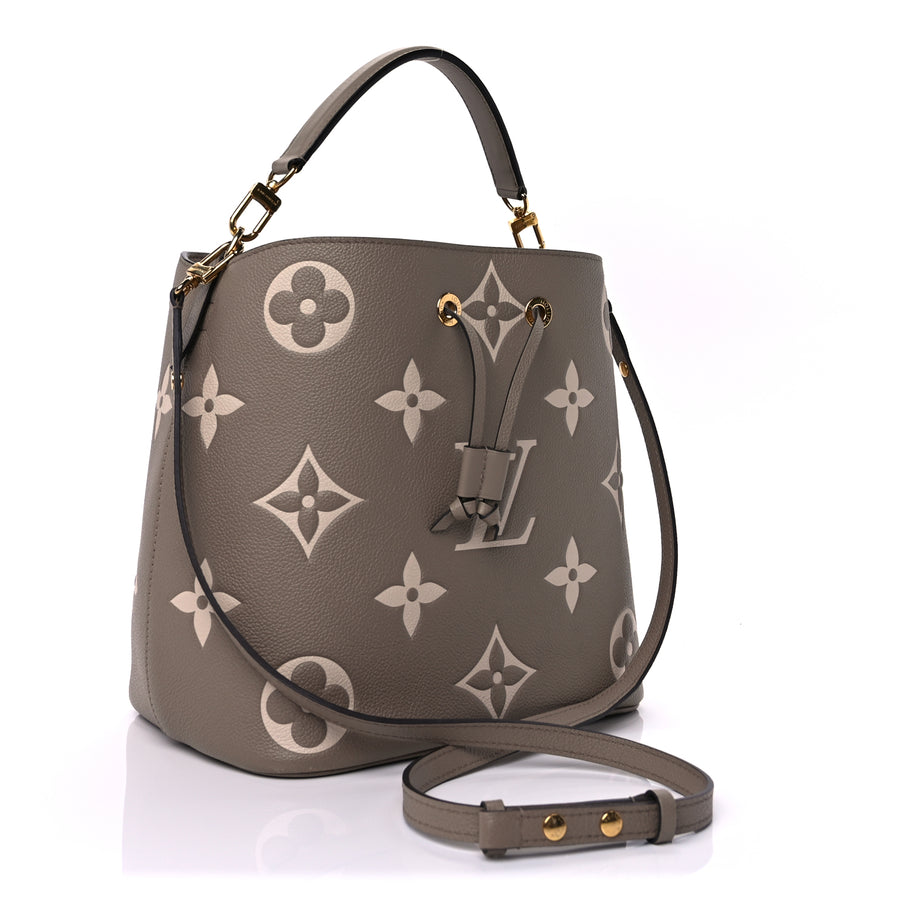 Louis Vuitton Empreinte Monogram Giant Neonoe MM Tourterelle Creme Image 3