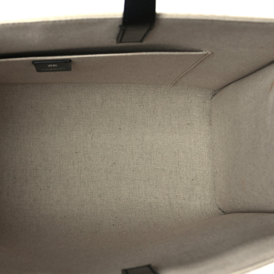 Givenchy Canvas Logo 4G Embossed Medium Tote Beige Black Image 4