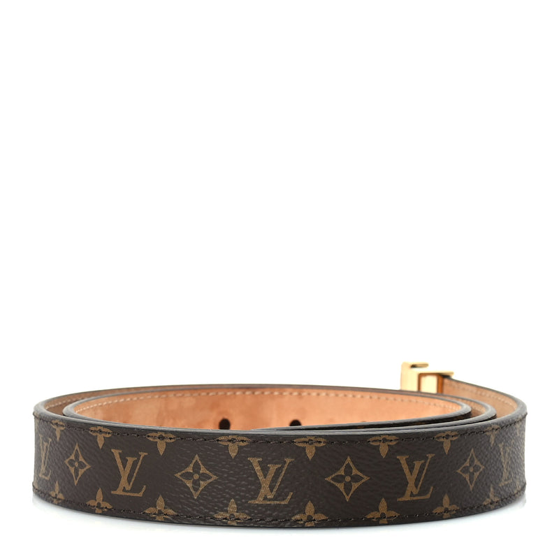  Louis Vuitton Monogram 25mm LV Initiales Belt 85 34