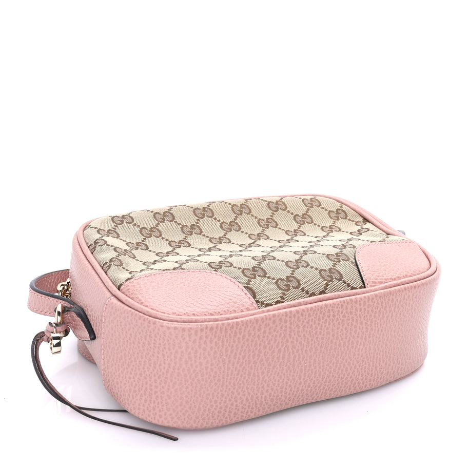 Gucci Monogram Mini Bree Messenger Bag Beige Soft Pink Image 3