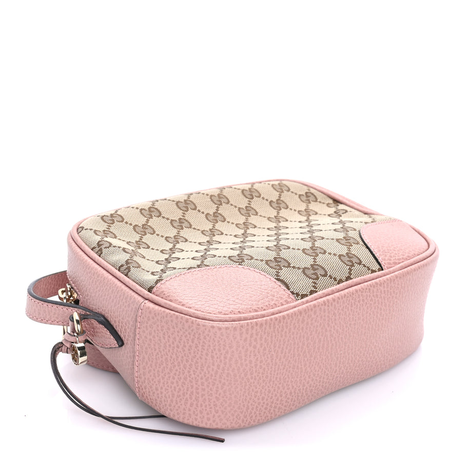 Gucci Monogram Mini Bree Messenger Bag Beige Soft Pink Image 7