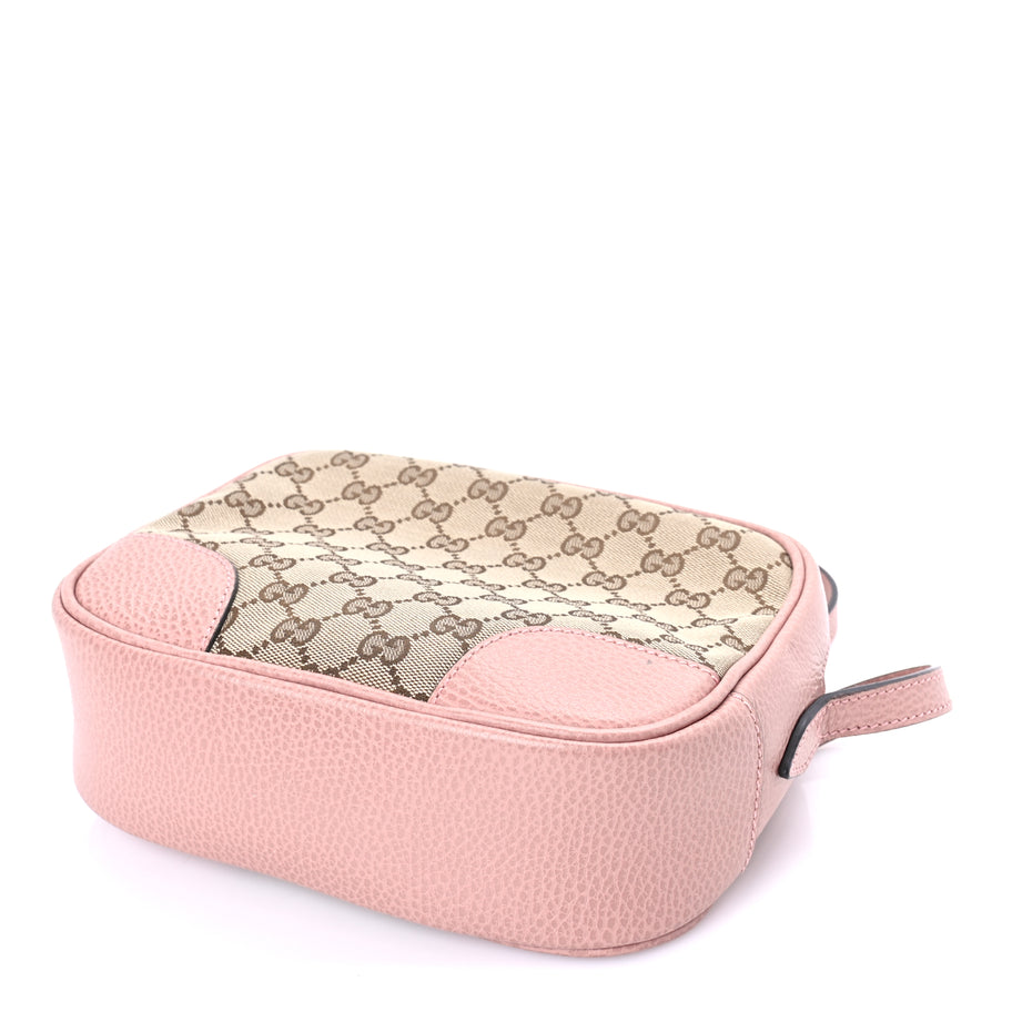 Gucci Monogram Mini Bree Messenger Bag Beige Soft Pink Image 8