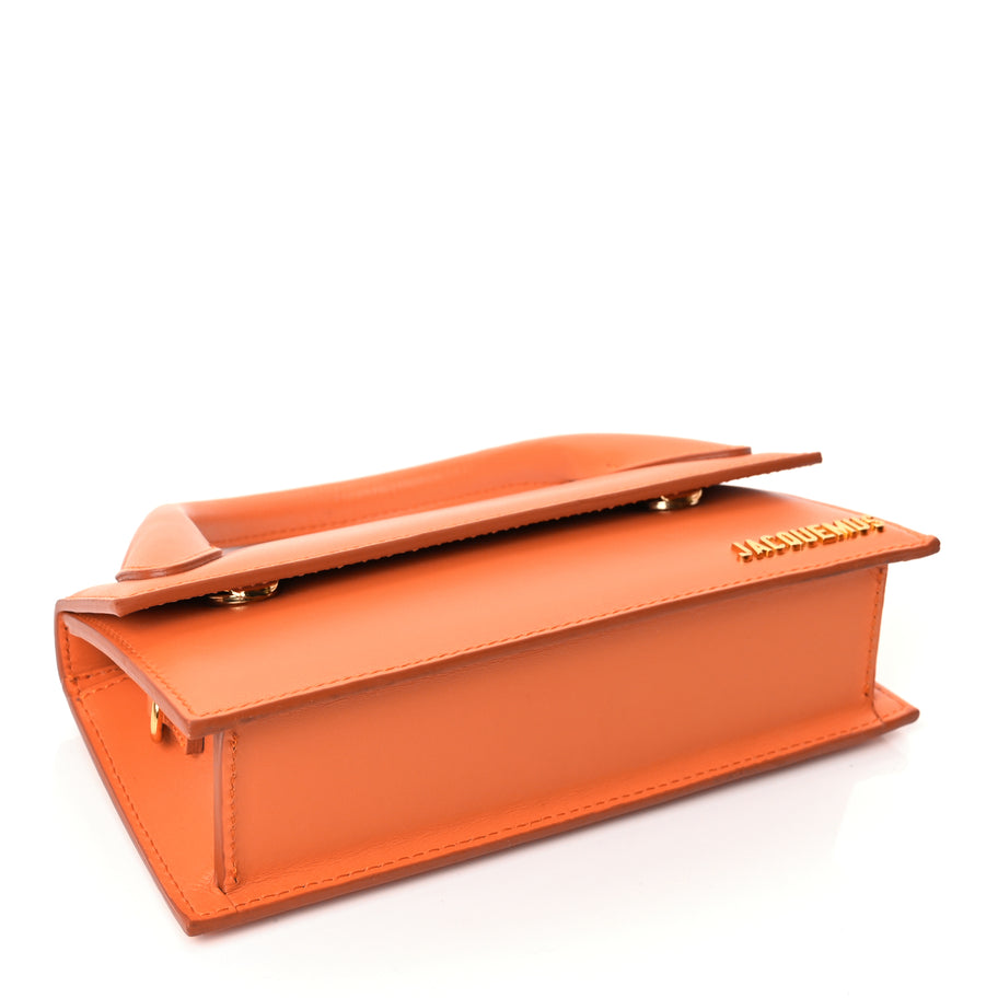 Jacquemus Smooth Calfskin Le Chiquito Long Orange Image 3