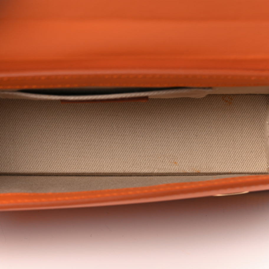 Jacquemus Smooth Calfskin Le Chiquito Long Orange Image 4