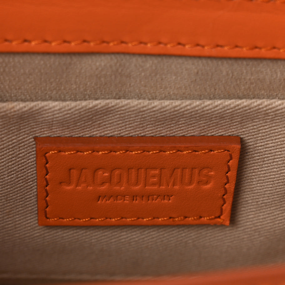 Jacquemus Smooth Calfskin Le Chiquito Long Orange Image 5