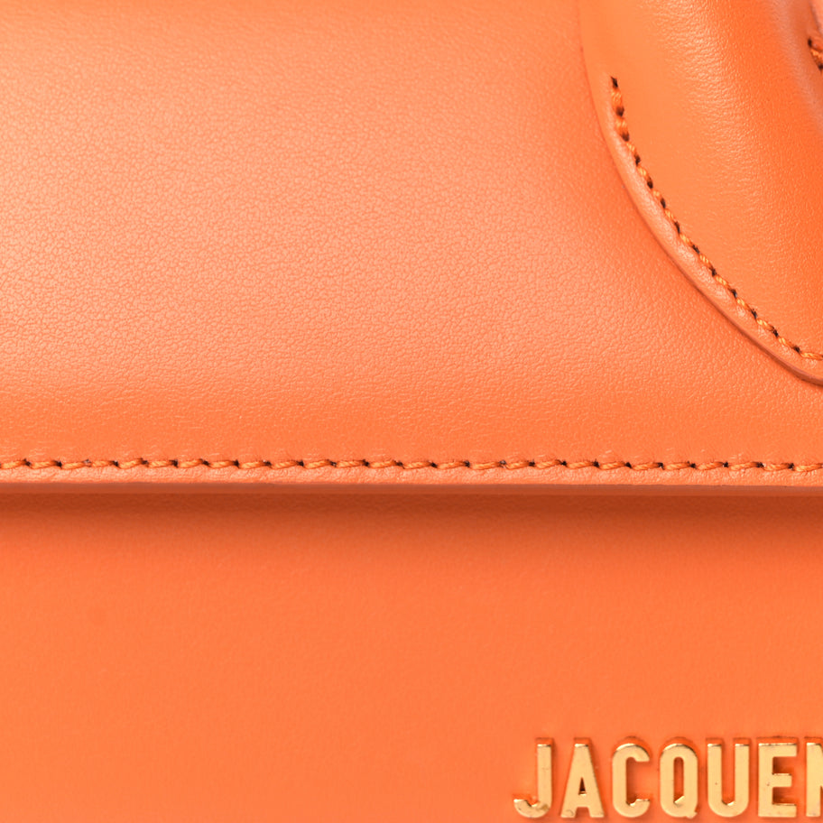Jacquemus Smooth Calfskin Le Chiquito Long Orange Image 6