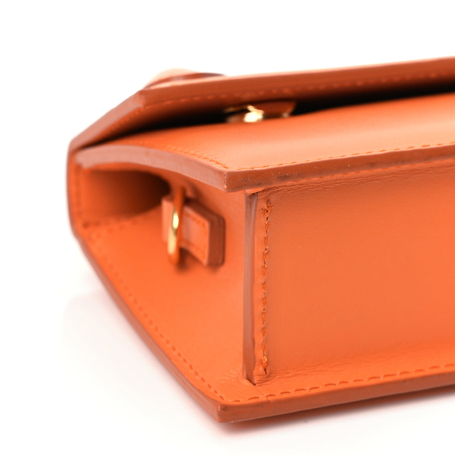 Jacquemus Smooth Calfskin Le Chiquito Long Orange Image 7