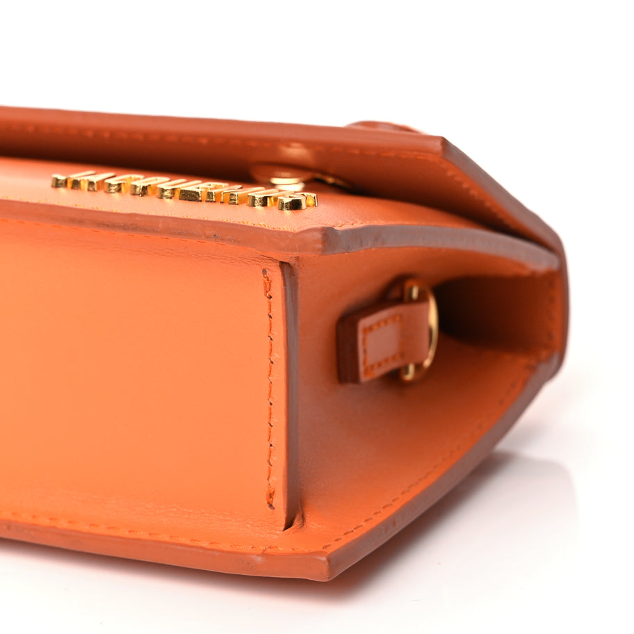Jacquemus Smooth Calfskin Le Chiquito Long Orange Image 8