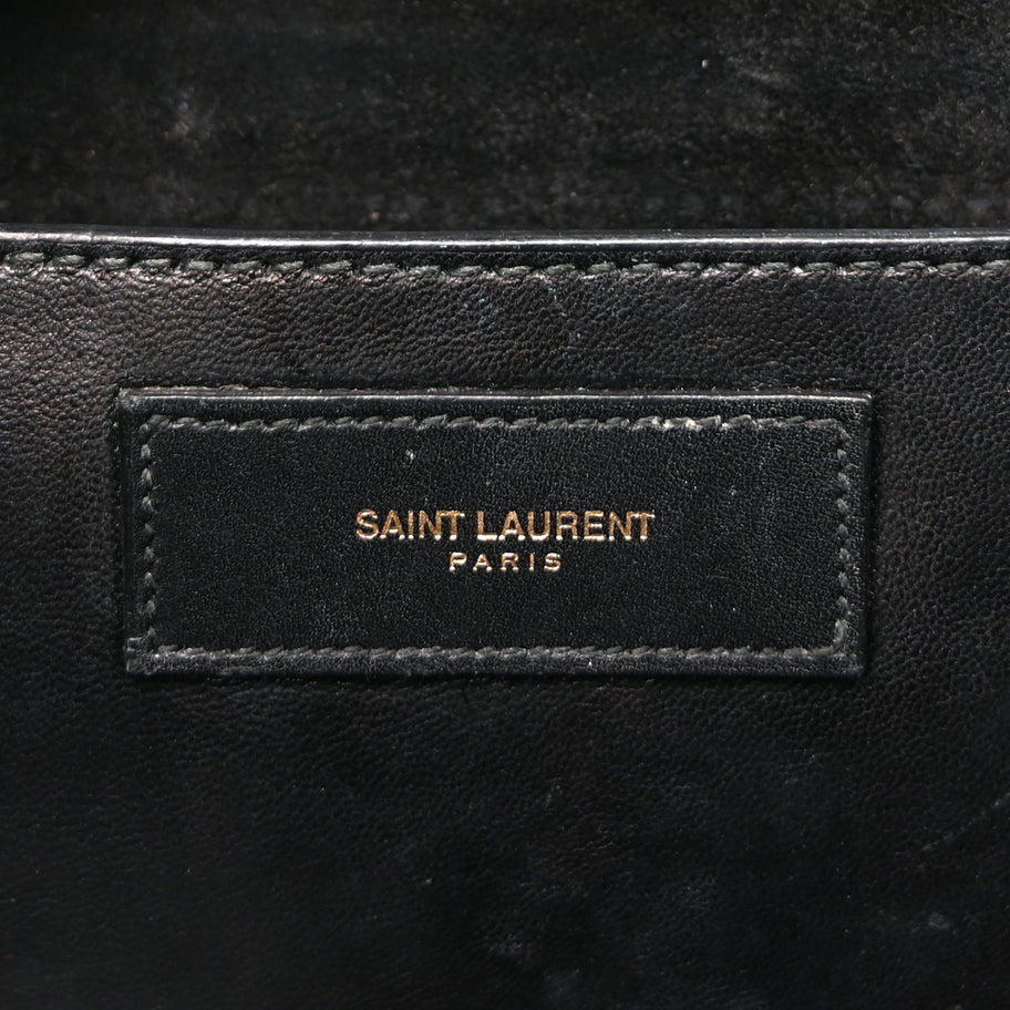 Saint Laurent Grain De Poudre Medium Classic Betty Black Image 5