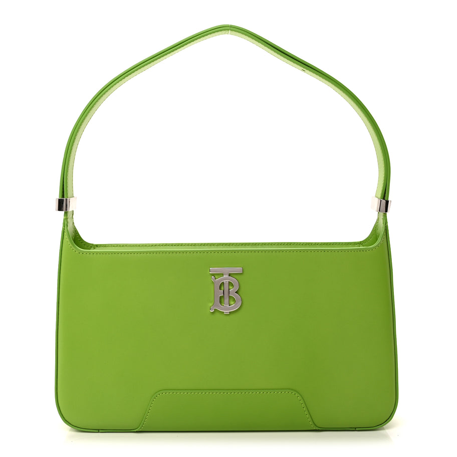 Burberry Smooth Calfskin Medium TB Shoulder Bag Brilliant Green Image 1