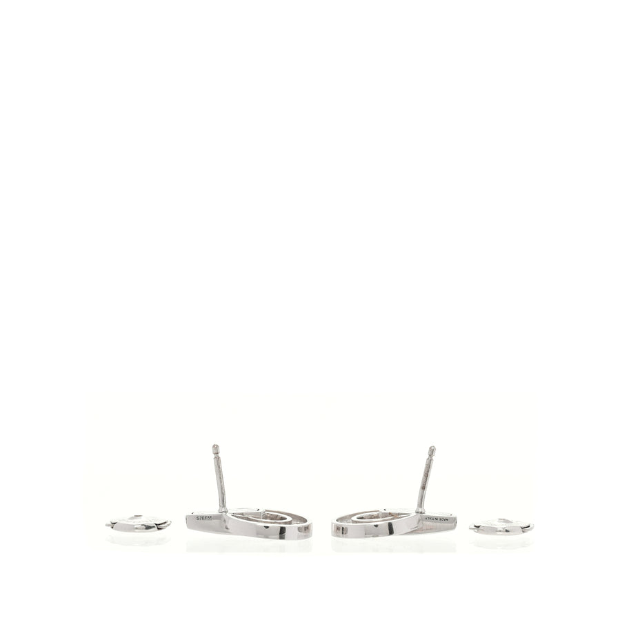 18K White Gold Diamond BVLGARI BVLGARI Openwork Earrings Image 5