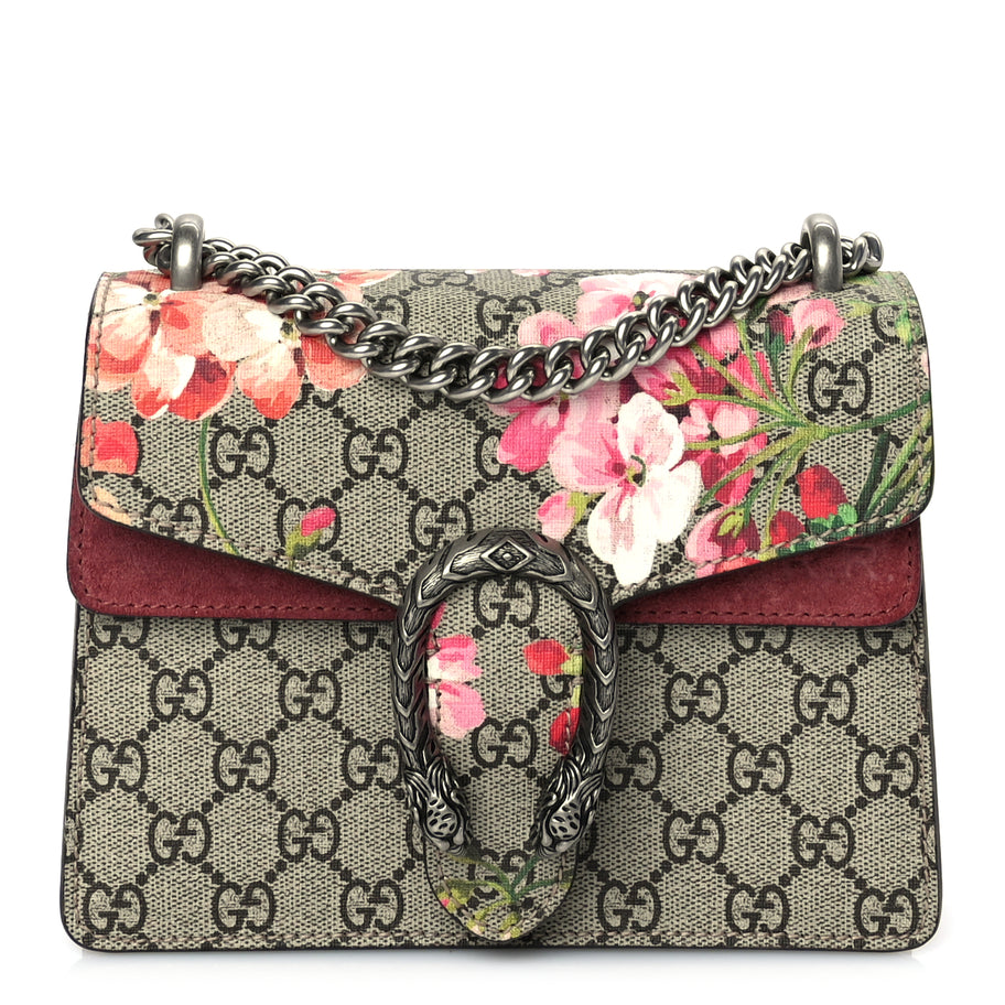 Gucci GG Supreme Monogram Blooms Mini Dionysus Shoulder Bag  Beige Multicolour Dry Rose Image 1